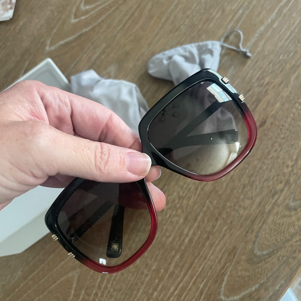 Dior Black and Pink Ombre Sunglasses - Picture 4 of 9